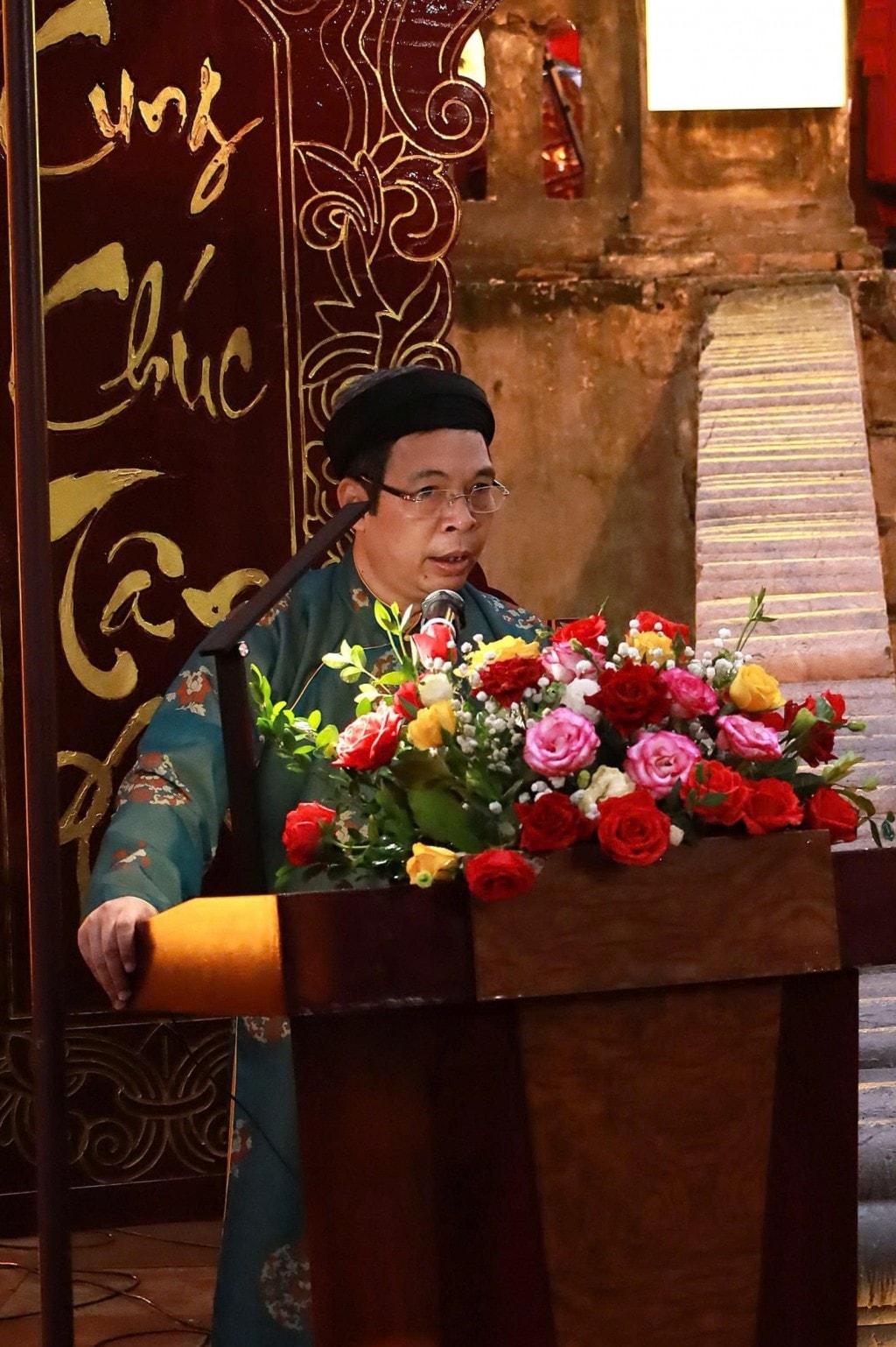 Giám đốc Trung tâm Bảo tồn Di sản Thăng Long - Hà Nội Nguyễn Thanh Quang phát biểu