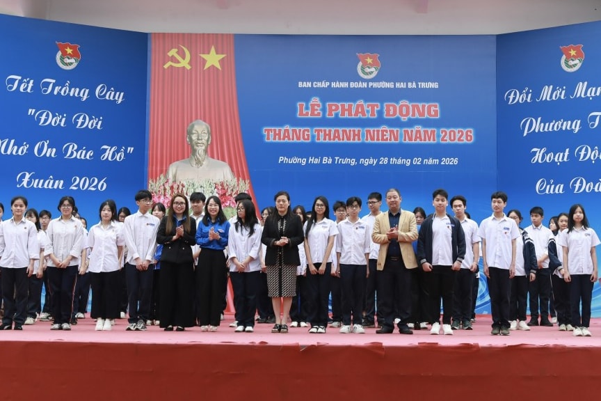 Thanh niên ưu tú phường Hai Bà Trưng được kết nạp Đoàn 