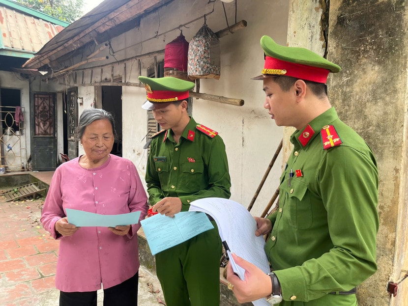 Lực lượng Công an xã Hạ Bằng 