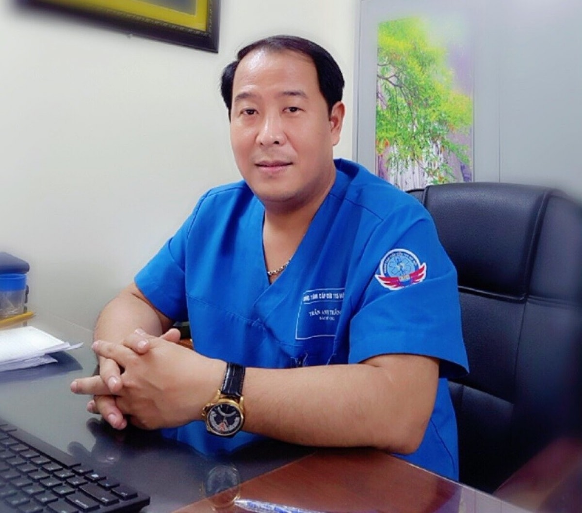 Bác sĩ chuyên khoa II Trần Anh Thắng - Phó Giám đốc Trung tâm Cấp cứu 115 Hà Nội (Ảnh: Bác sĩ cung câp