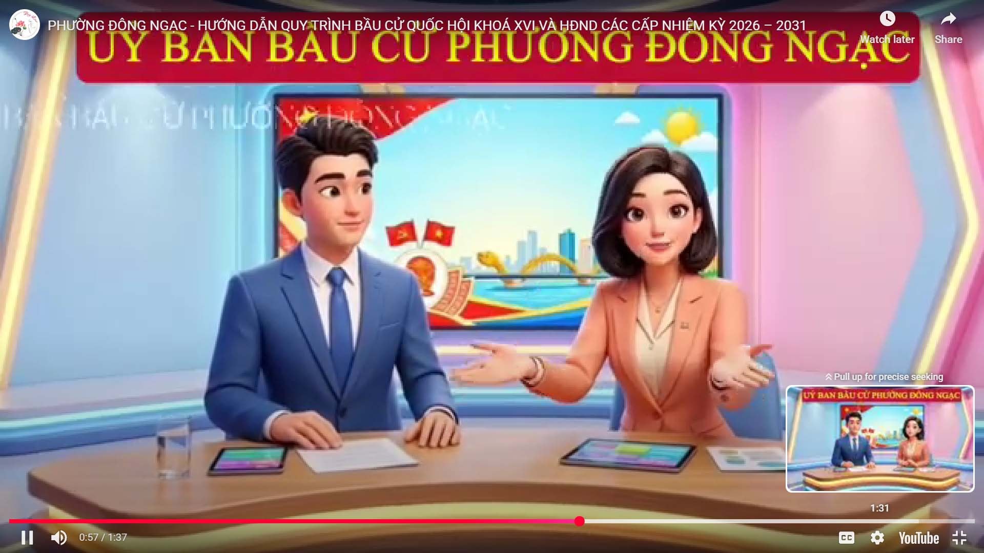 Việc triển khai cẩm nang điện tử giúp xóa bỏ khoảng cách về thông tin. Ảnh cắt từ clip.