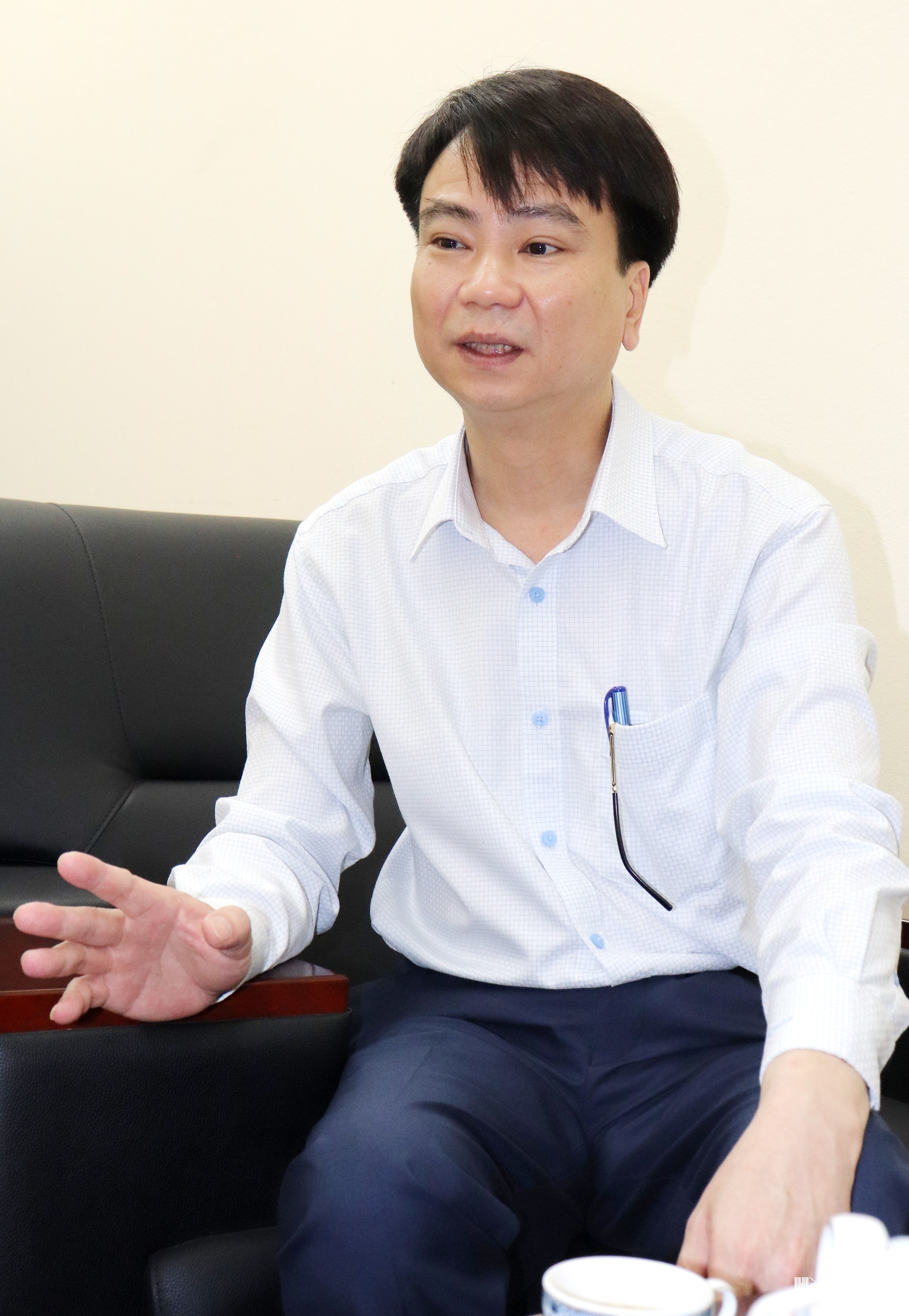 Bí thư Đảng ủy, Chủ tịch HĐND phường Kiến Hưng Nguyễn Tiến Quyết. Ảnh: Tuấn Điệp