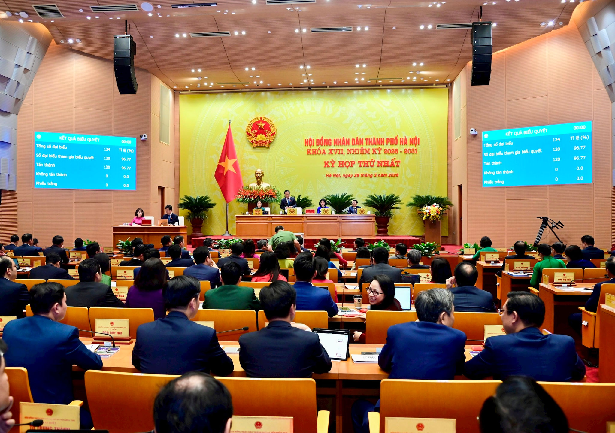 Quang cảnh kỳ họp. Ảnh Tha