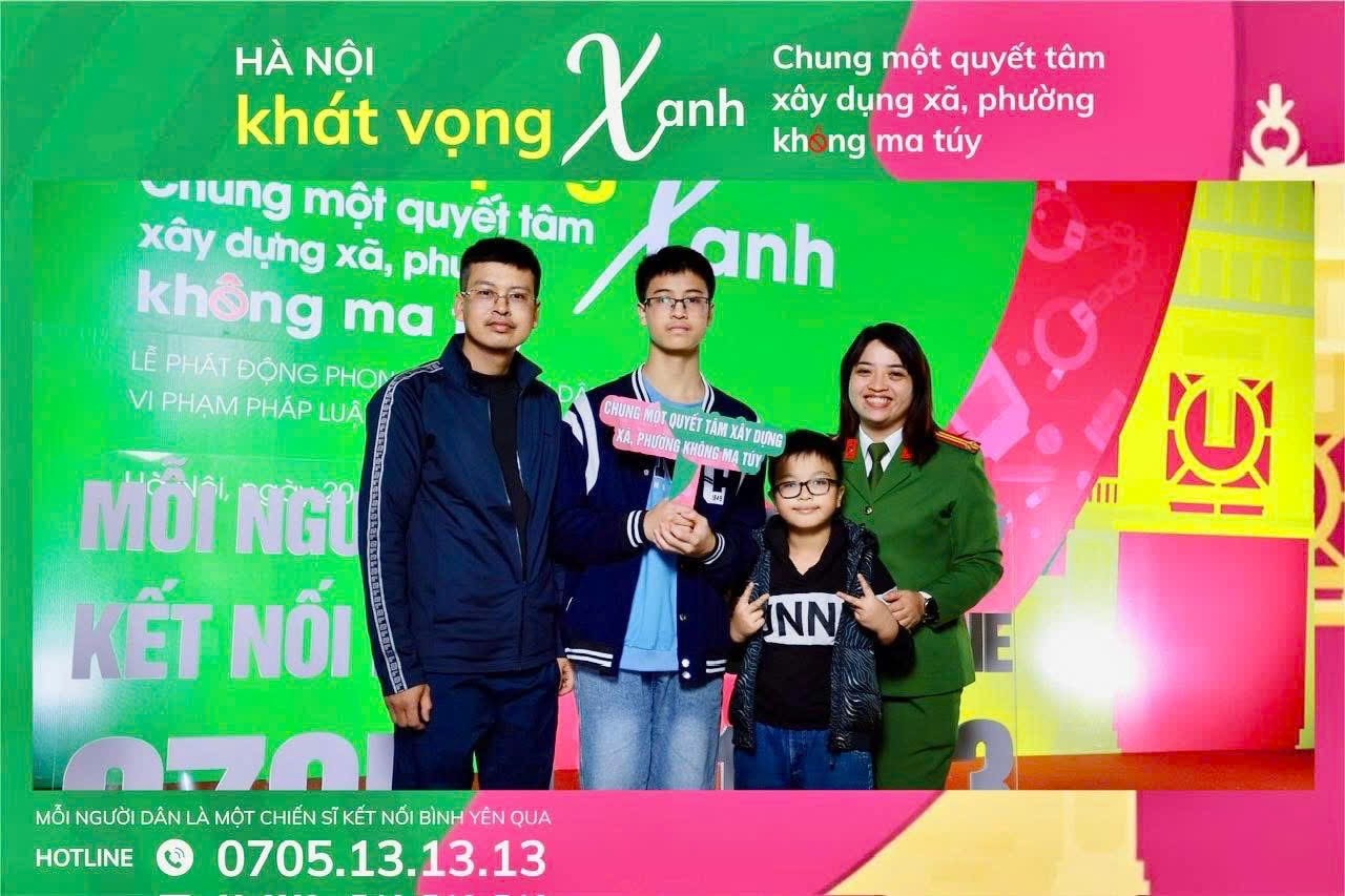 Gia đình Trung tá Lê Thuý Phương lan toả thông điệp 