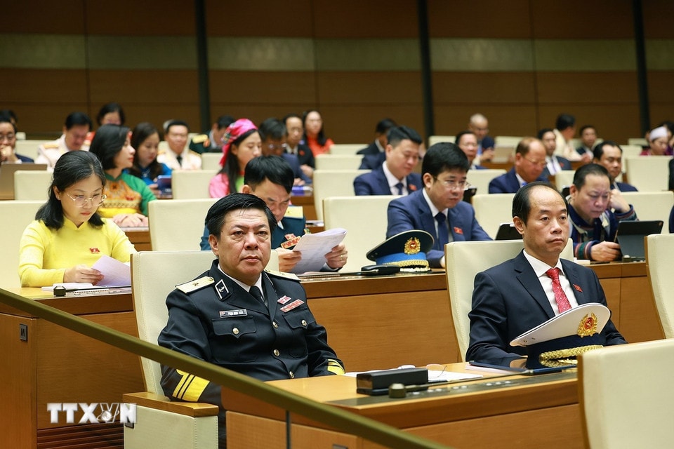 Các đại biểu tham dự phiên khai mạc Kỳ họp thứ Nhất, Quốc hội khóa XVI. (Ảnh: Dương Giang/TTXVN)