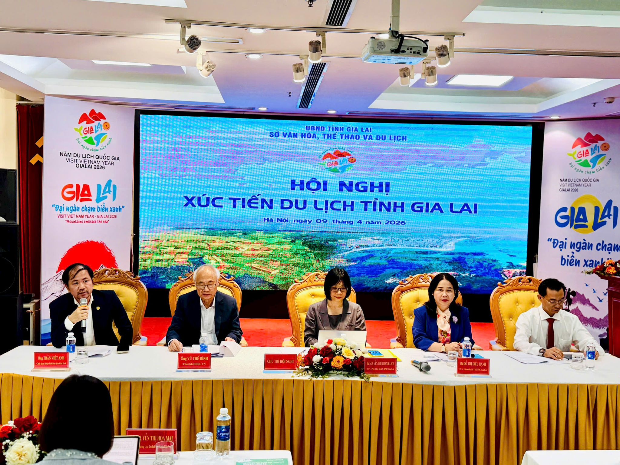 Hội nghị xúc tiến du lịch tỉnh Gia Lai tại Hà Nội. Ảnh: H