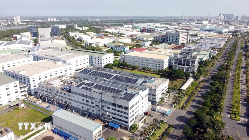 Một góc Khu chế xuất Tân Thuận, Thành phố Hồ Chí Minh. (Ảnh: Trung Tuyến/TTXVN)
