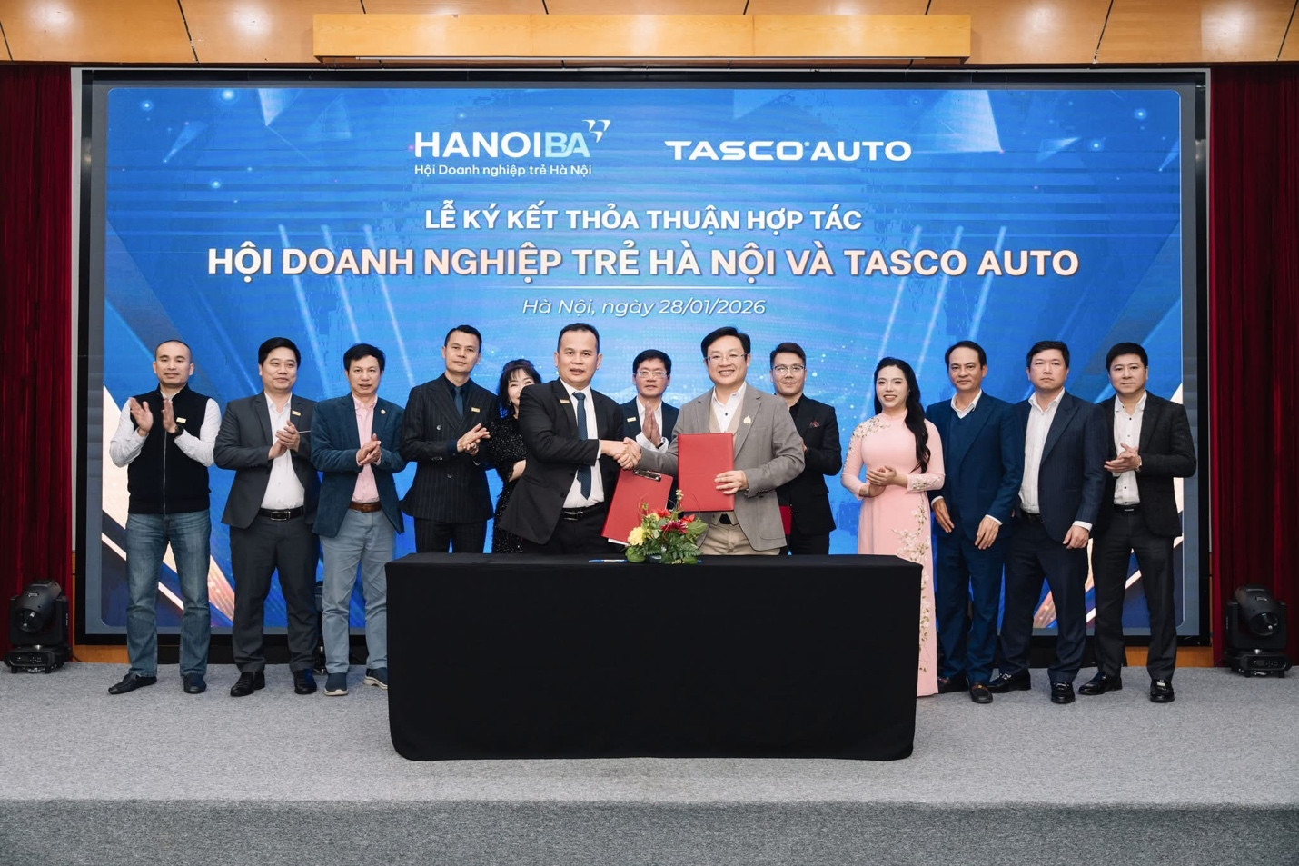 HanoiBA đẩy mạnh hoạt động xúc tiến thương mại với các doanh nghiệp hàng đầu. Ảnh: Tùng Nguyễn