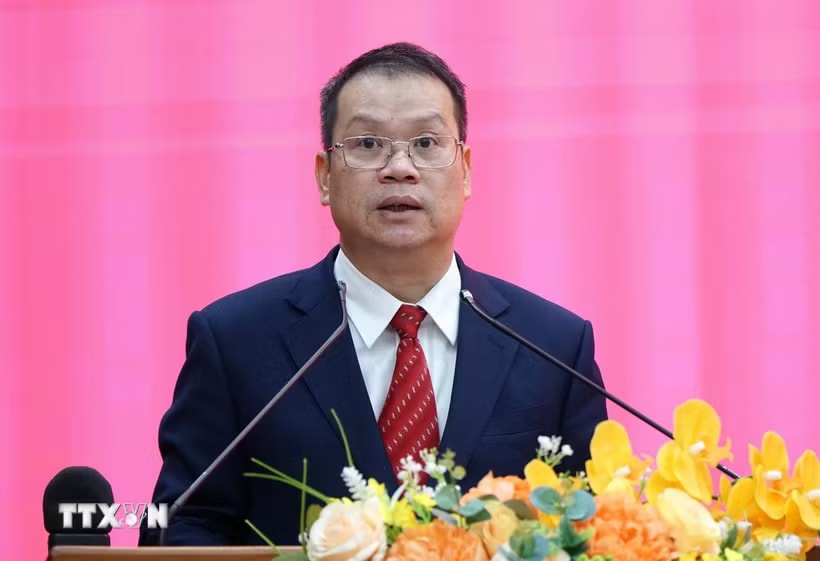 Ông Nguyễn Mạnh Hùng được bầu giữ chức Chủ tịch Ủy ban Nhân dân thành phố Đà Nẵng. (Ảnh: Quốc Dũng/TTXVN)