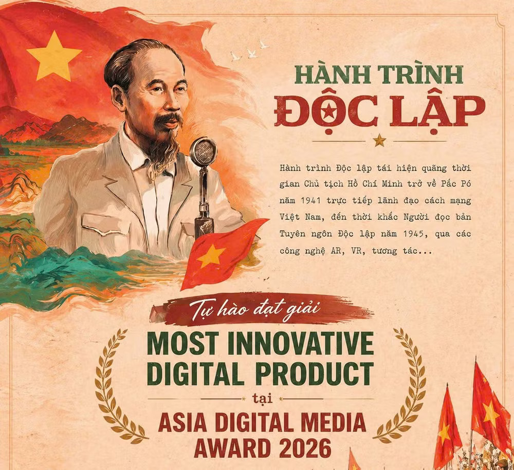Tác phẩm số Hành trình độc lập được đánh giá cao khi kết hợp được nội dung chính luận với các yếu tố công nghệ AR, VR hay tương tác... z7771159124065-19c84a70f563d48c2ba8773cd87dfc2d.jpg
