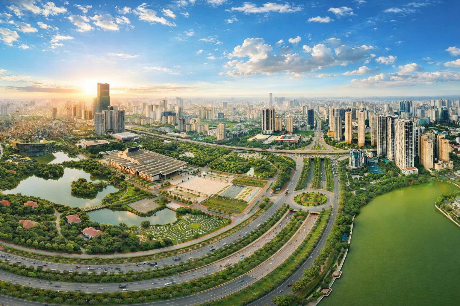 Quang cảnh thành phố Hà Nội. Ảnh: Phạm Hùng