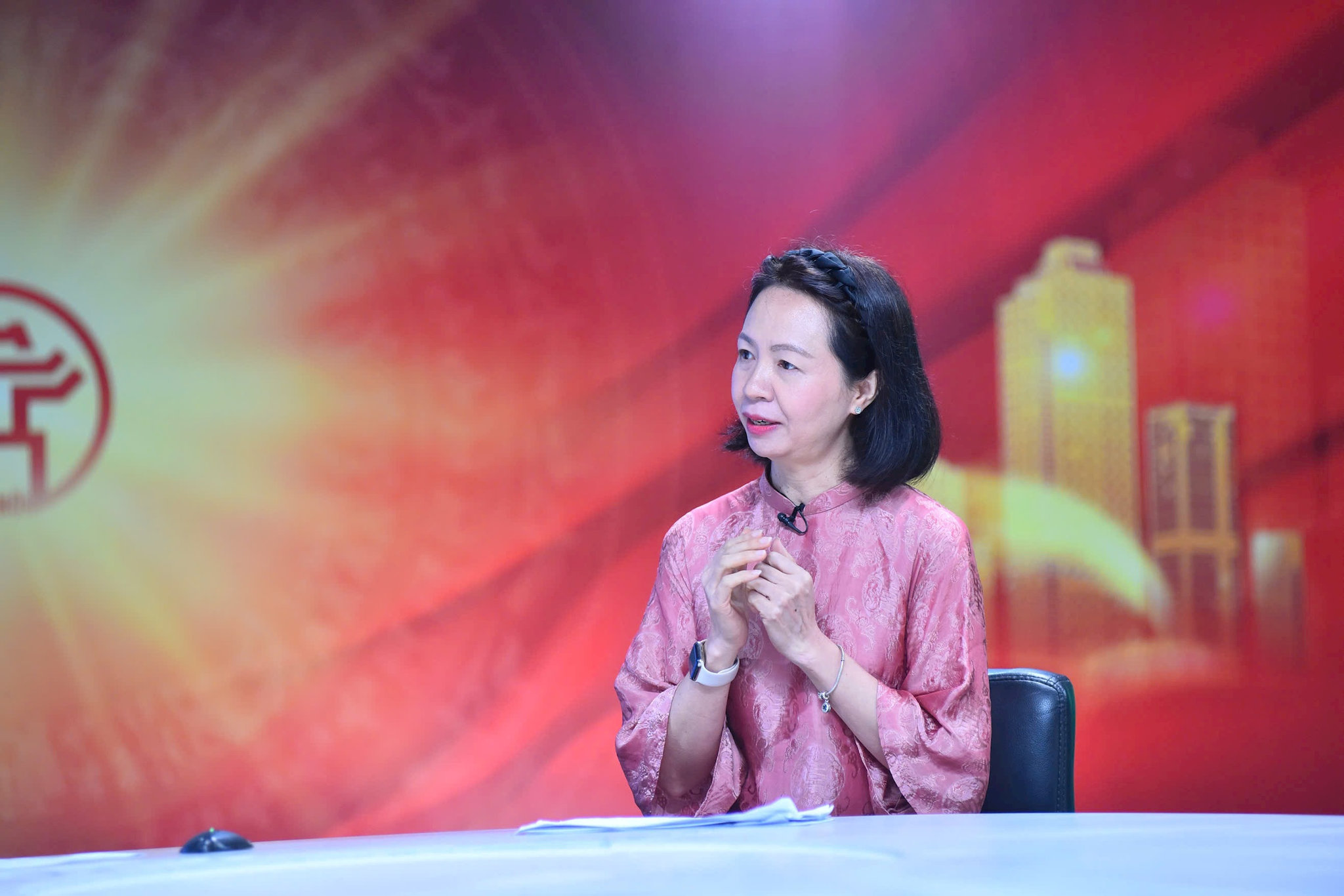 Thạc sĩ Phạm Thị Mai Thuỷ, Trưởng phòng Giáo dục - Truyền thông, Bảo tàng Lịch sử Quốc gia. Ảnh Phan Anh