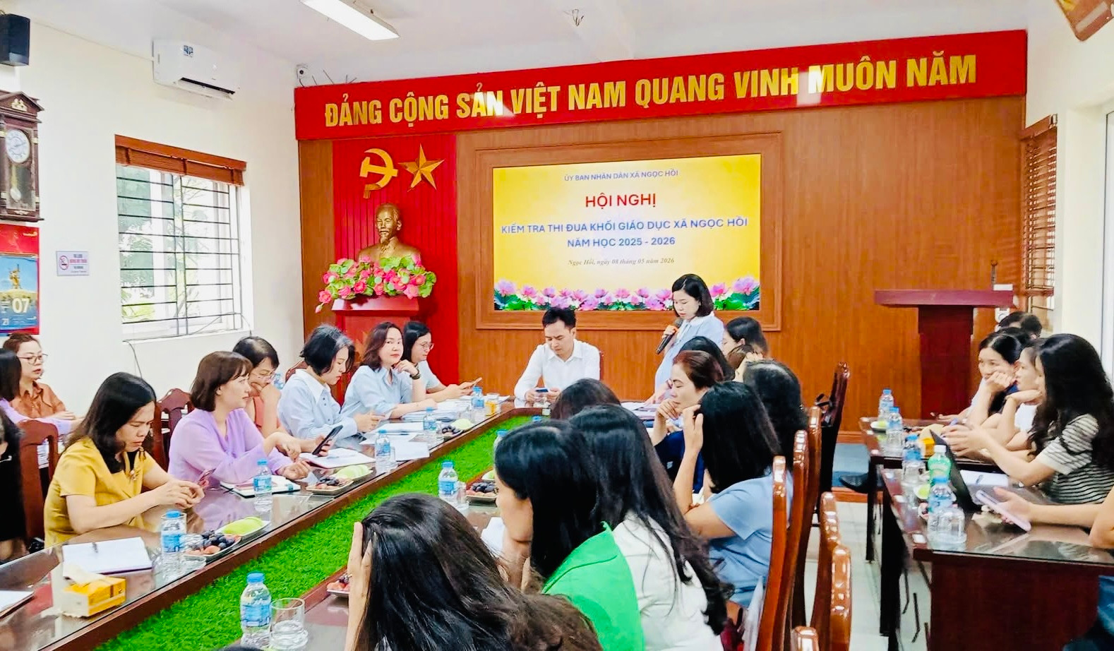 Quang cảnh buổi làm việc. Ảnh: PV