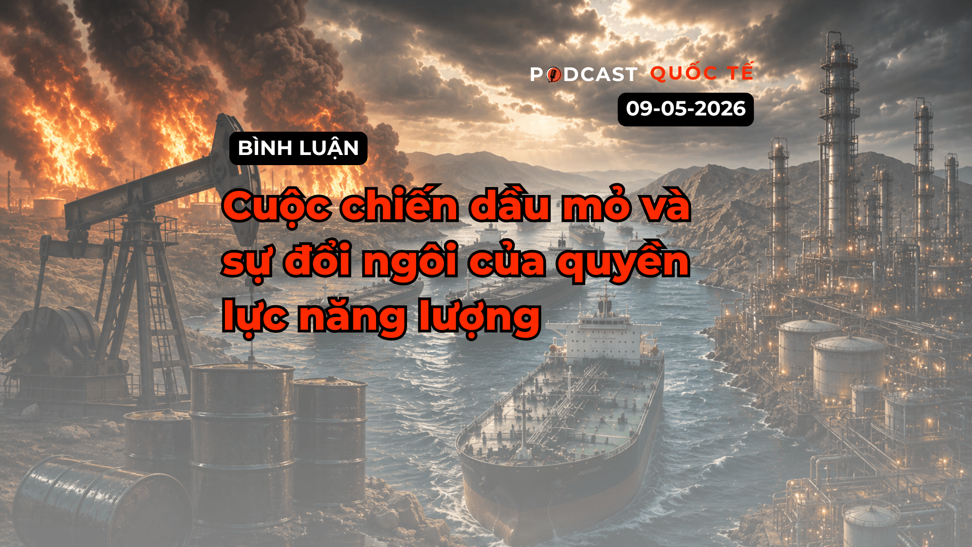 [Podcast quốc tế]: Cuộc chiến dầu mỏ và sự đổi ngôi của quyền lực năng lượng nhìn từ xung đột Trung Đông