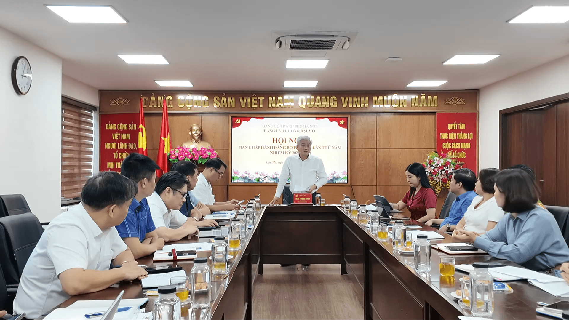 Bí thư Đảng ủy Mai Trọng Thái phát biểu chỉ đạo và kết luận tại Hội nghị