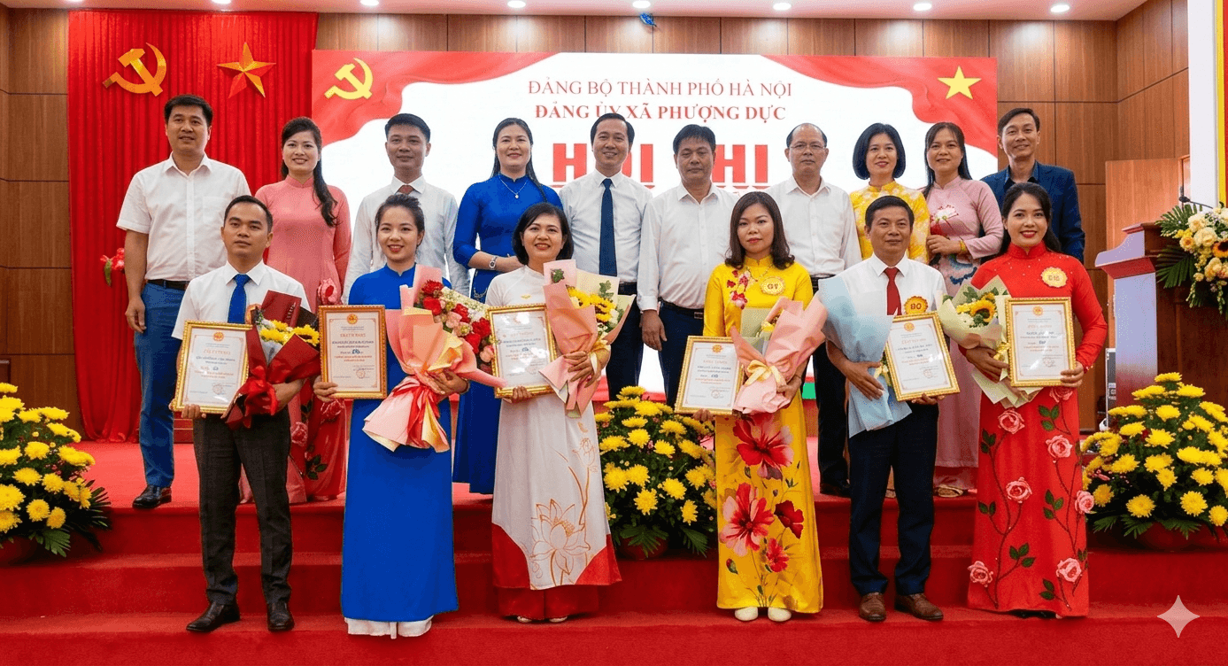 Hội thi Báo cáo viên, Tuyên truyền viên giỏi xã Phượng Dực năm 2026 đã tổ chức thành công tốt đẹp. Ảnh: Thế Vinh