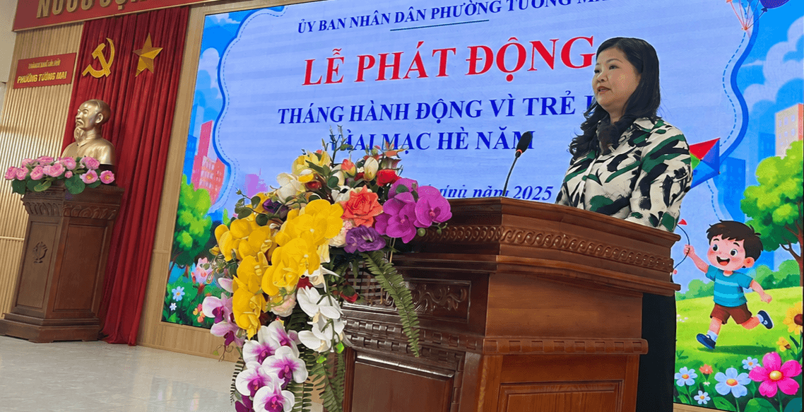 Phó Chủ tịch UBND phường Tương Mai Nguyễn Hải Linh: Tạo điều kiện để trẻ em tiếp cận với công nghệ số là điều hết sức cần thiết