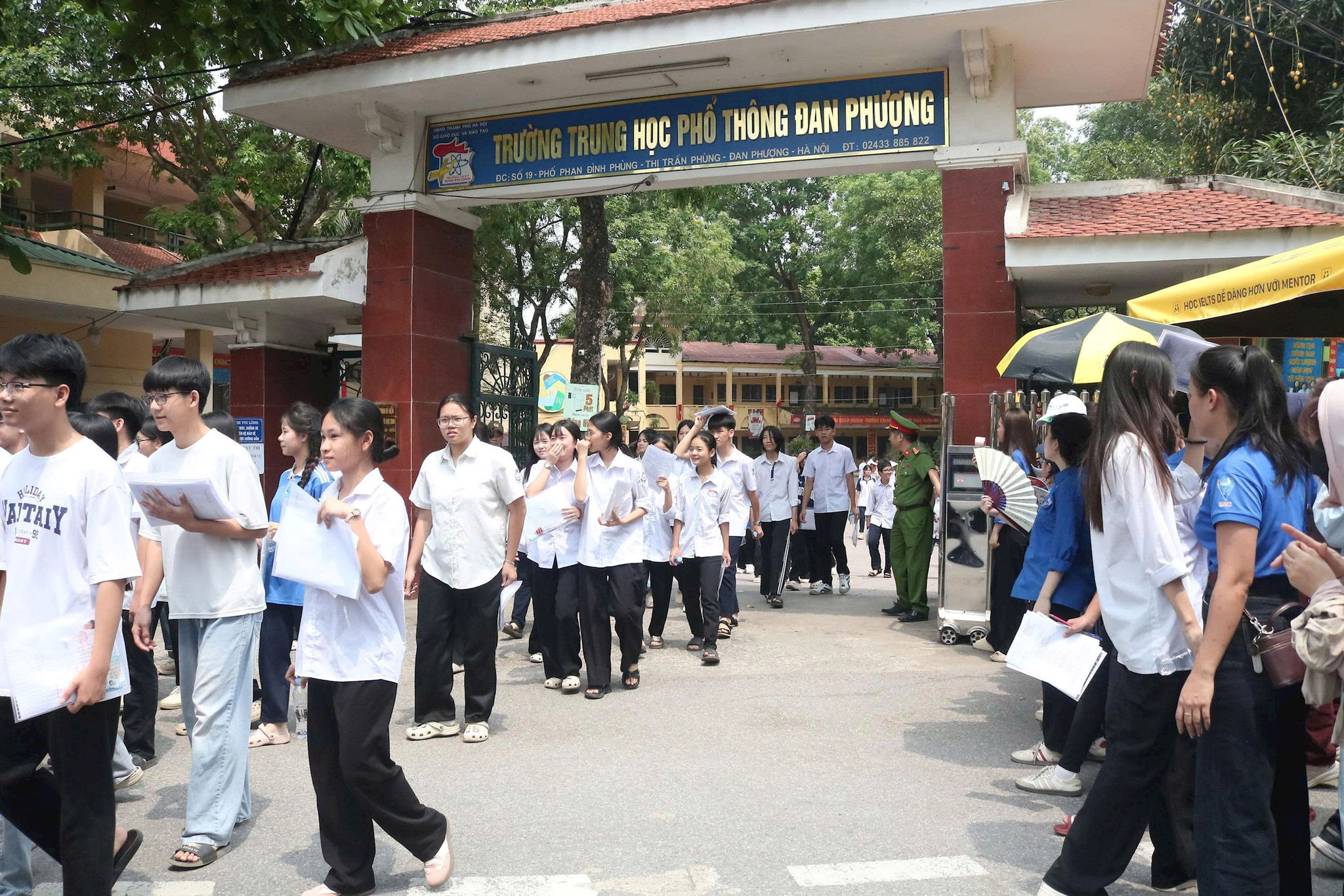 Xã Đan Phượng: Ngày đầu thi vào lớp 10 an toàn, nghiêm túc