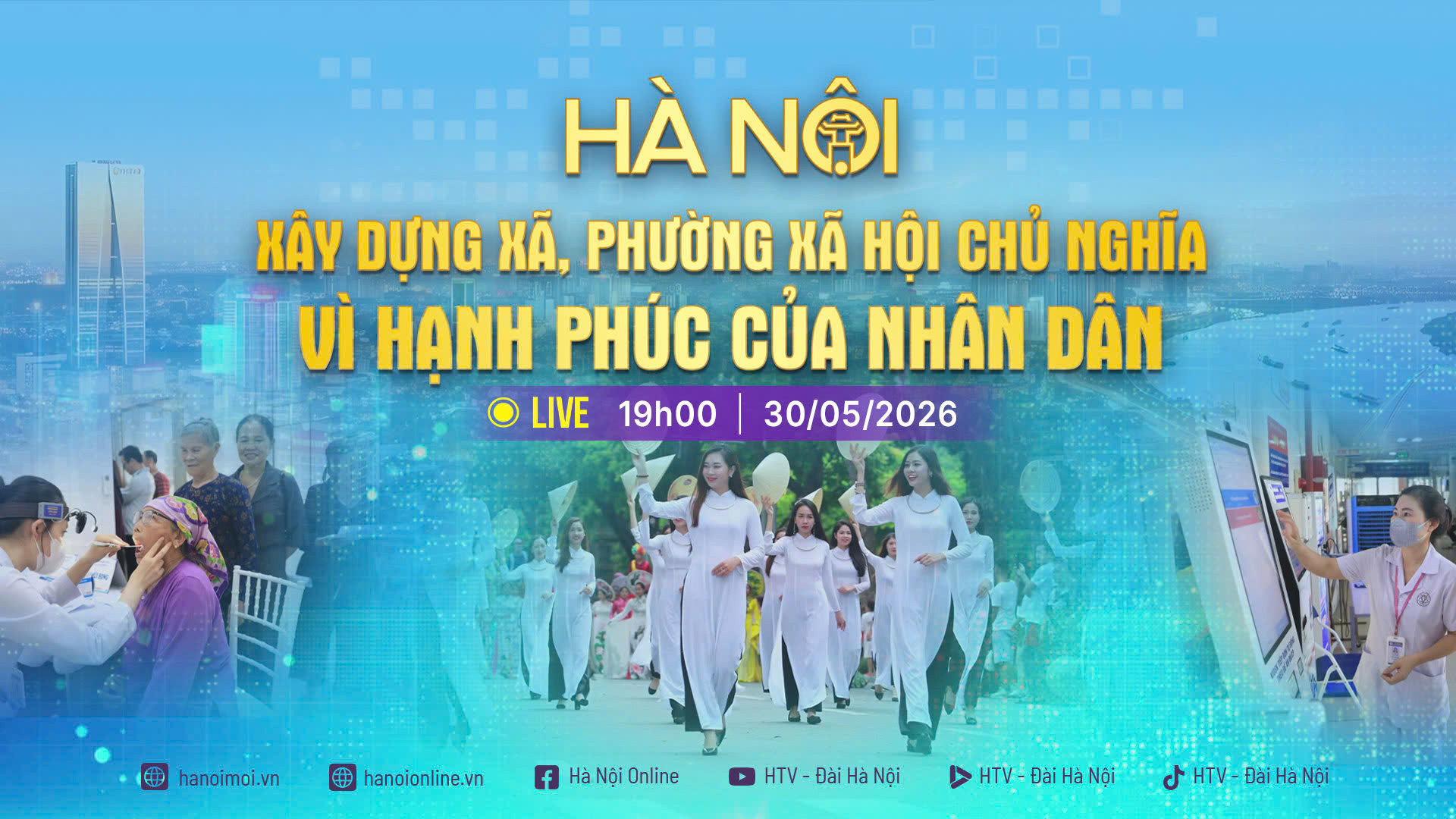 [TRỰC TIẾP] Chương trình thời sự: Xây dựng xã, phường xã hội chủ nghĩa - Vì hạnh phúc của nhân dân