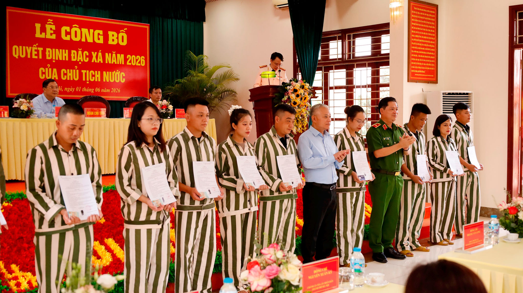 202 phạm nhân tại Trại giam Thanh Xuân được đặc xá