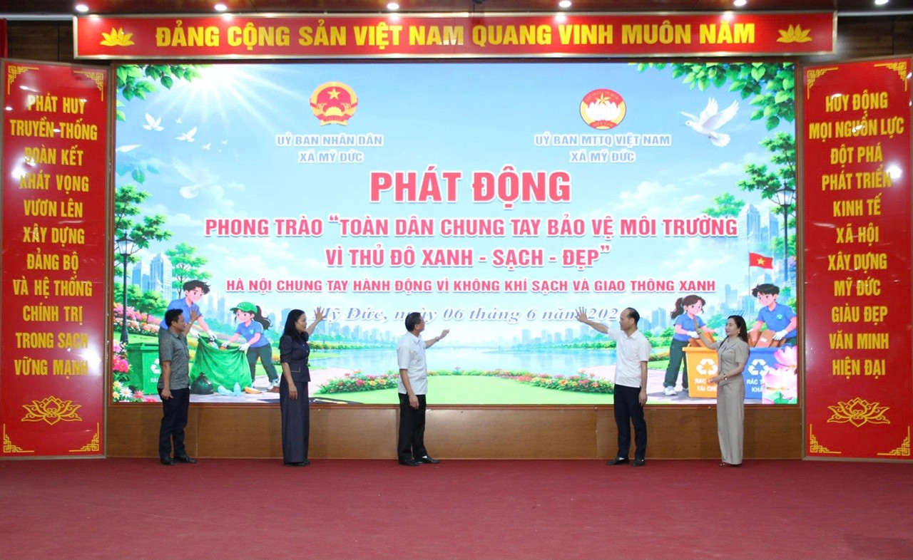 Xã Mỹ Đức phát động phong trào vì Thủ đô xanh - sạch - đẹp