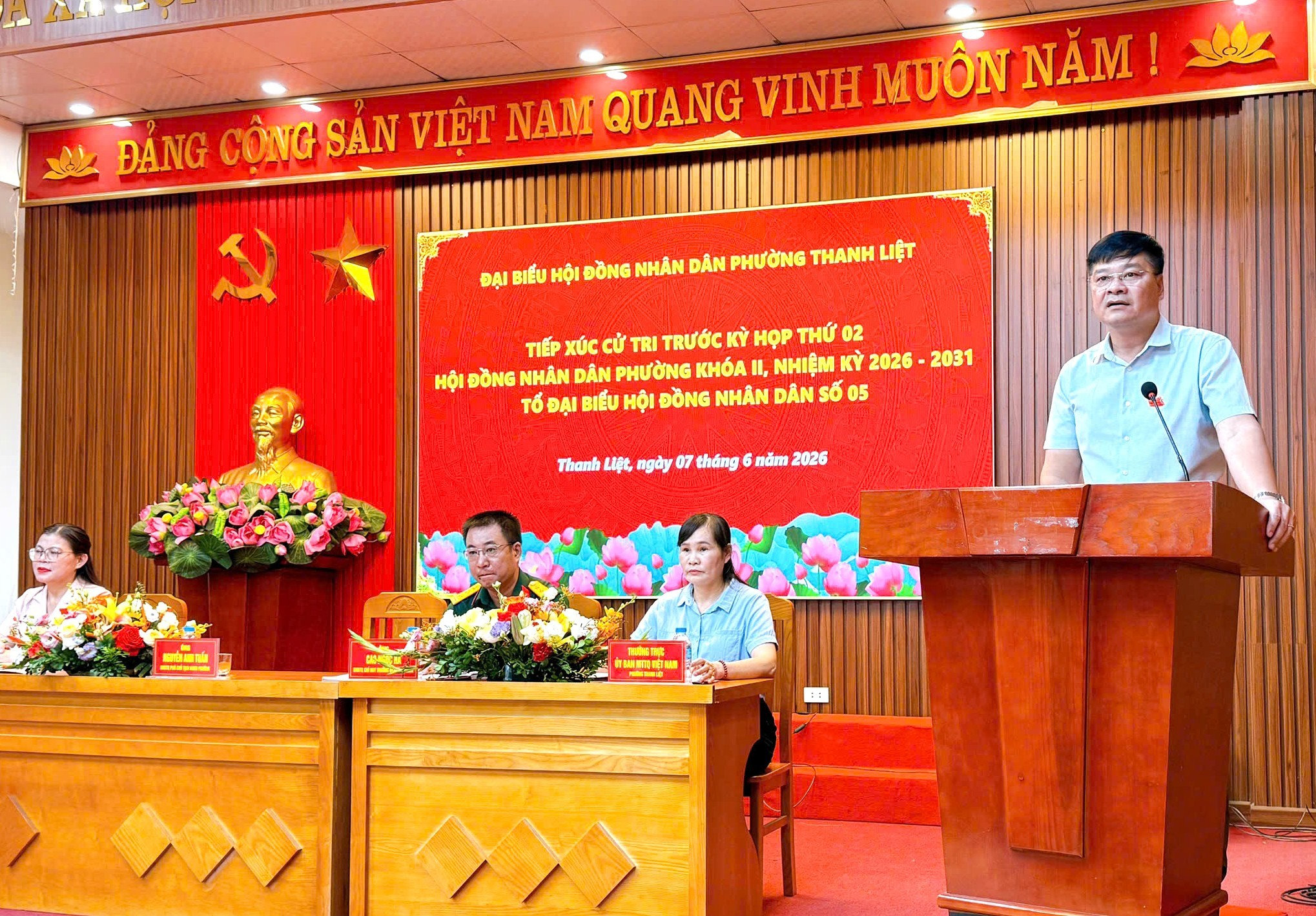 Thanh Liệt: Nhiều ý kiến dân sinh tại hội nghị tiếp xúc cử tri trước kỳ họp thứ 2 HĐND phường
