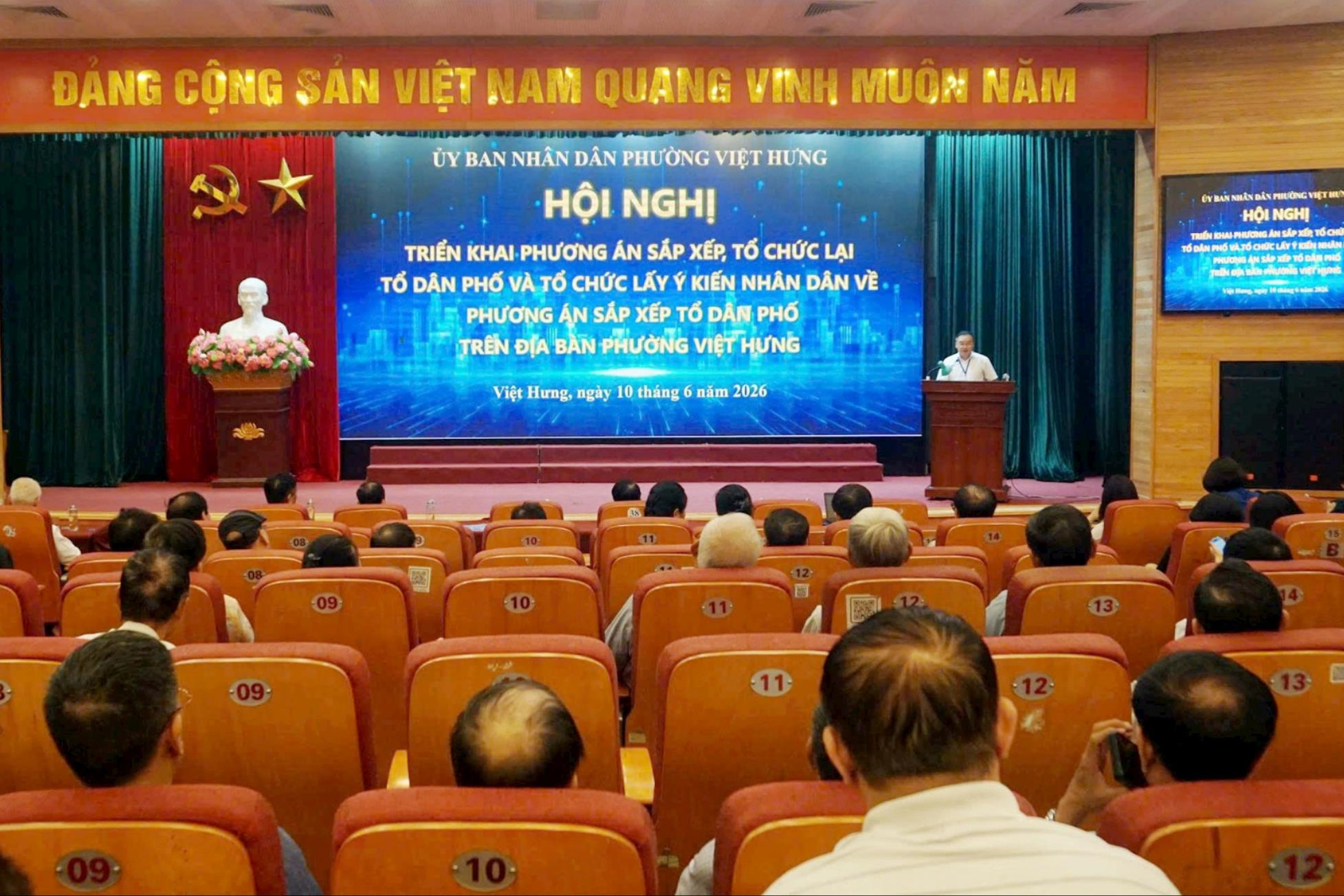 Phường Việt Hưng sắp xếp, tinh gọn 62 tổ dân phố còn 32 tổ