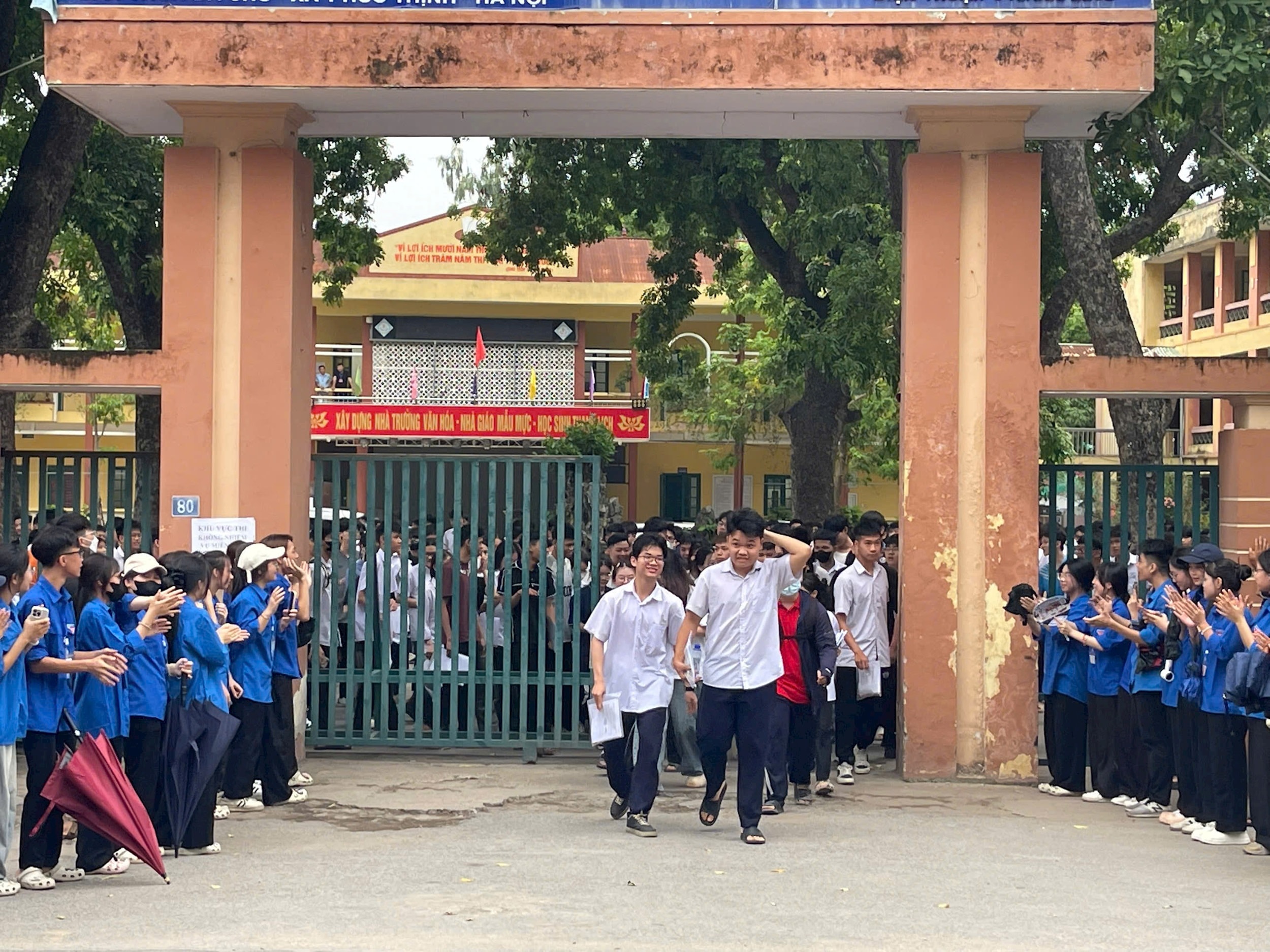 Xã Phúc Thịnh tổ chức thành công kỳ thi vào lớp 10 và tốt nghiệp THPT. Ảnh: Thanh Hà
