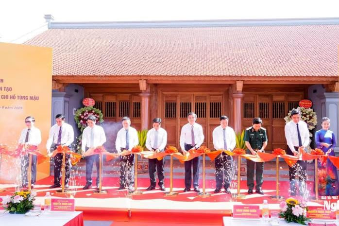 Hoàn thành tôn tạo Di tích nhà thờ và mộ đồng chí Hồ Tùng Mậu