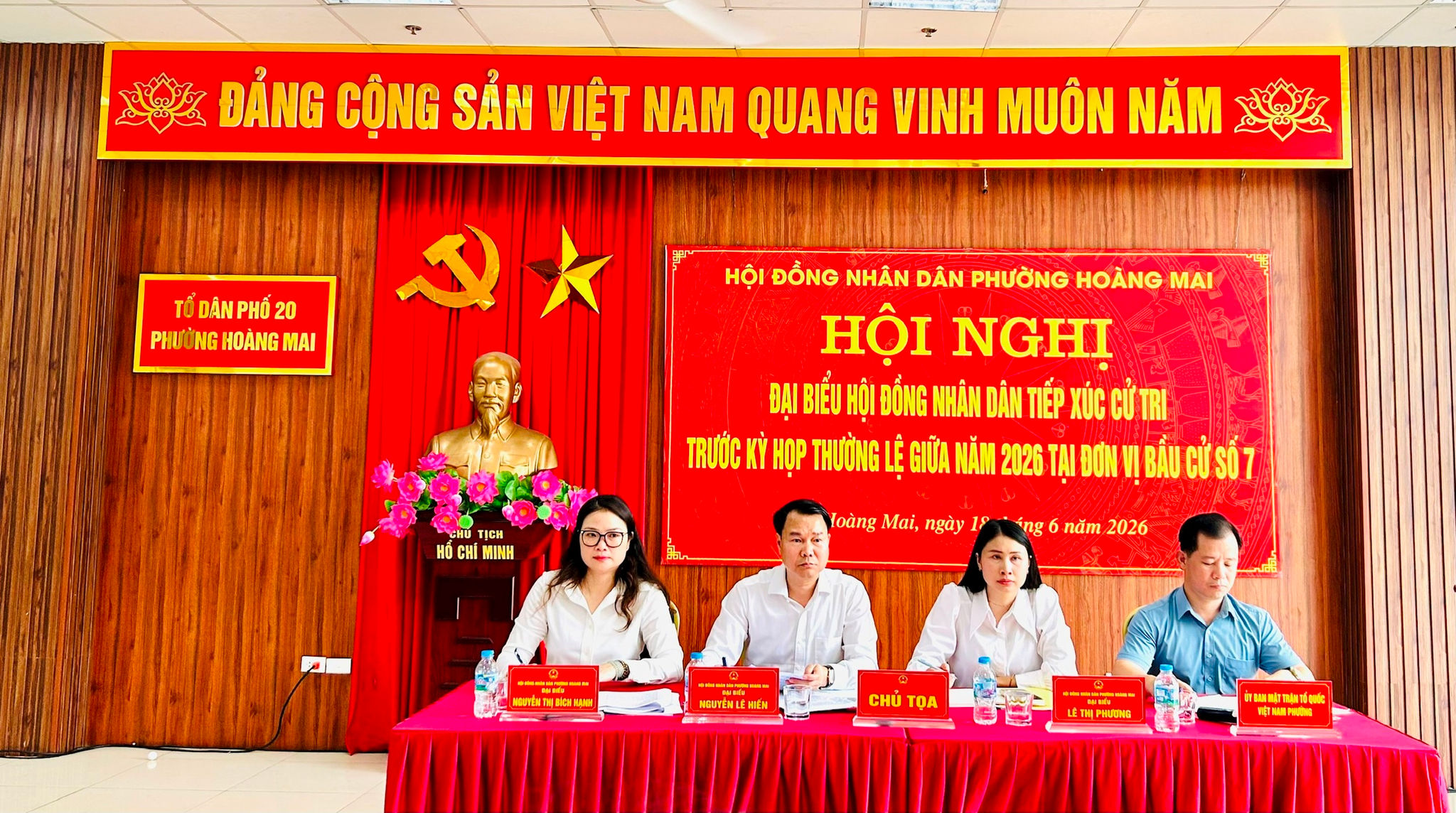 Phường Hoàng Mai giải quyết ngay nhiều vấn đề dân sinh bức xúc