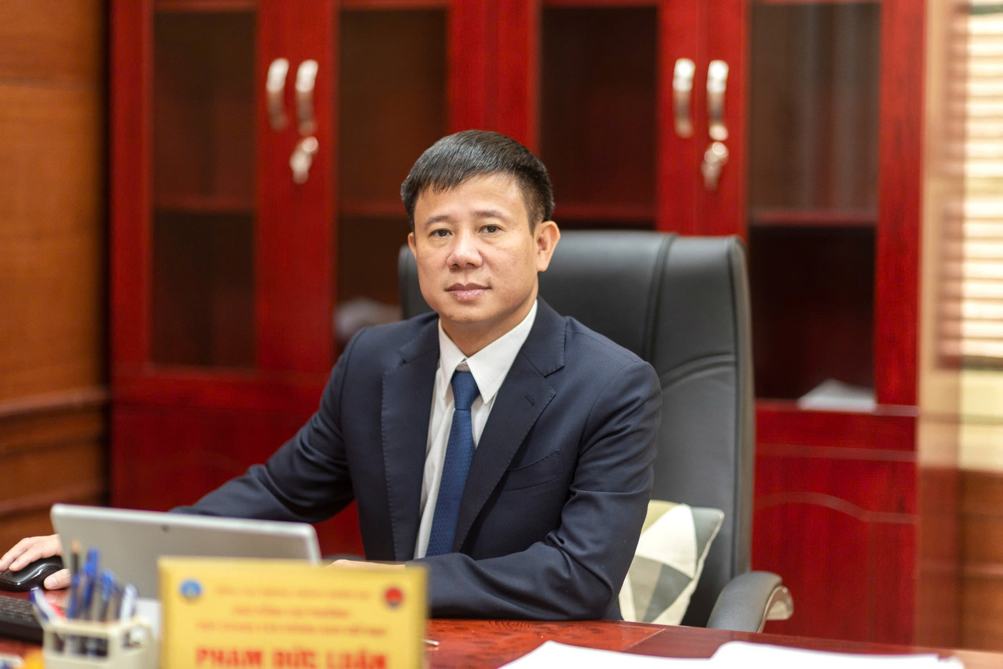 Ông Phạm Đức Luận, Cục trưởng Cục Quản lý đê điều và Phòng, chống thiên tai. Ảnh: Đỗ Hương