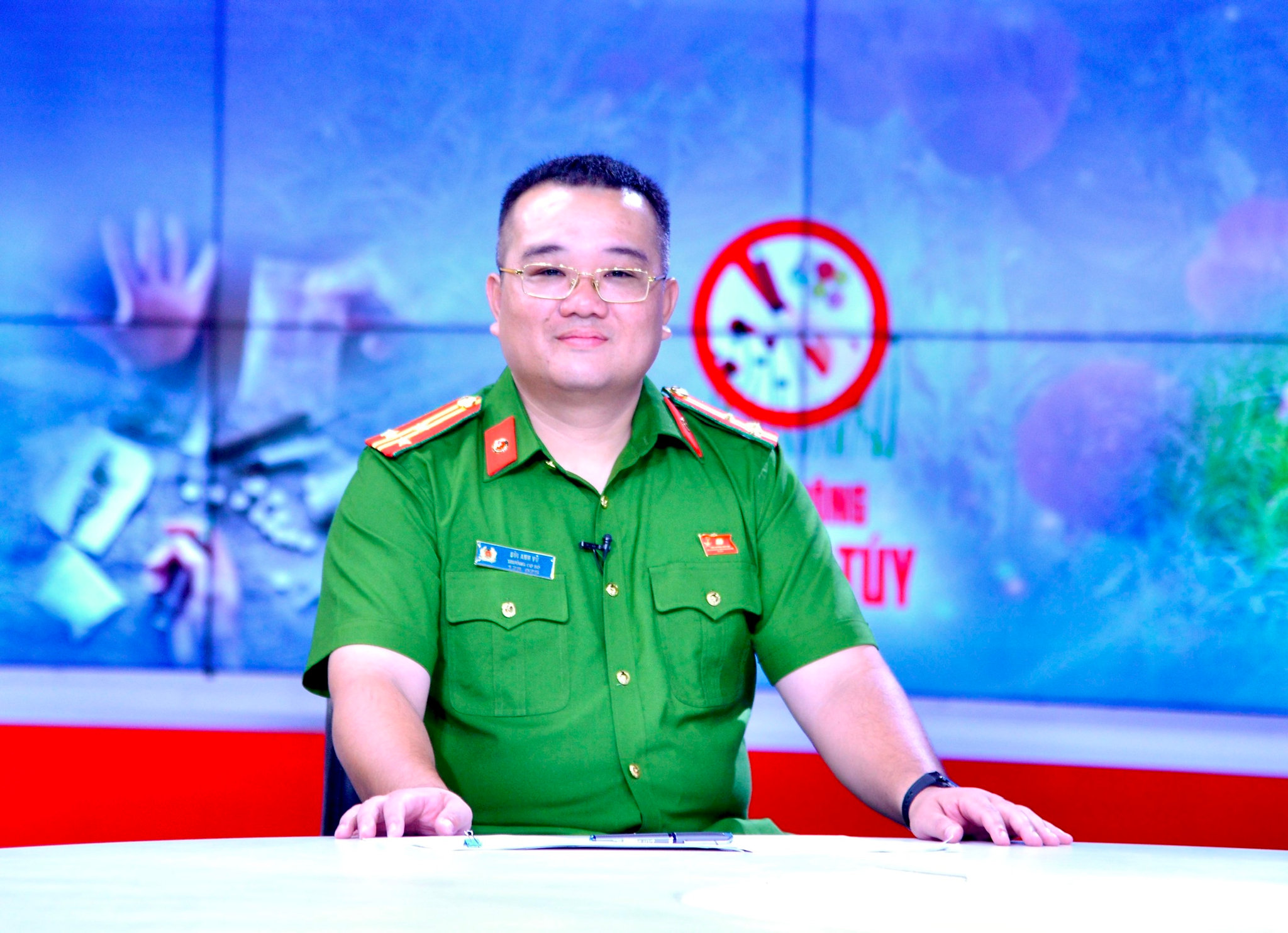 Thượng tá Bùi Anh Vũ - Trưởng cơ sở cai nghiện ma tuý số 1, thành phố Hà Nội. Ảnh: Viết Thành