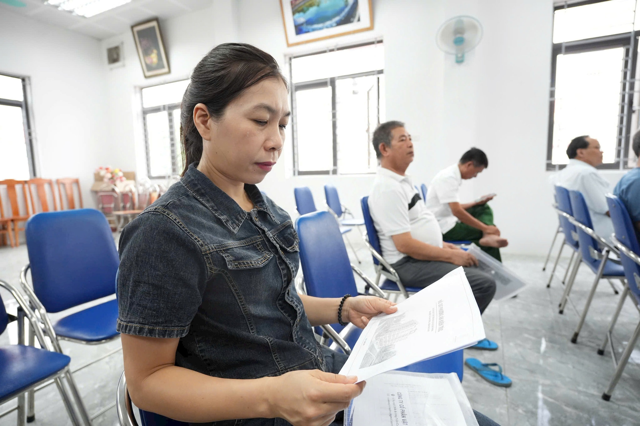 Xã Đan Phượng lấy ý kiến người dân về quy hoạch dự án nhà ở xã hội khu Đồng Sậy