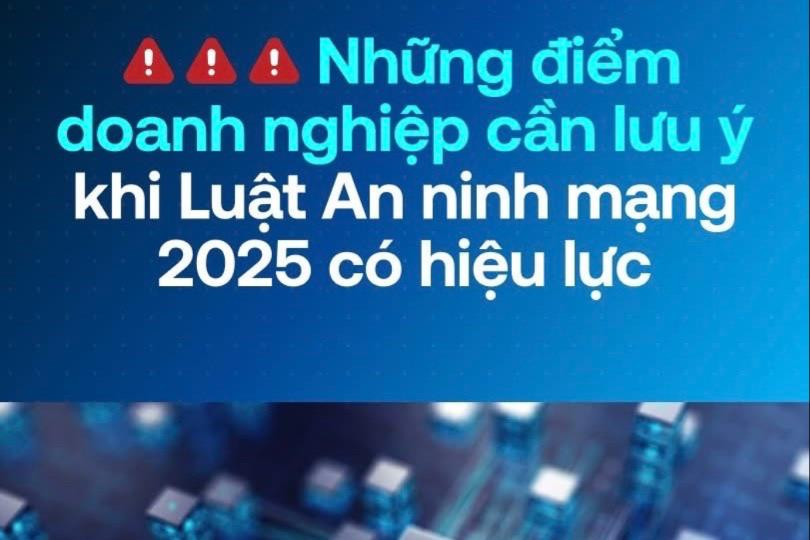 Luật An ninh mạng 2025 có hiệu lực từ hôm nay 1-7: Doanh nghiệp cần lưu ý gì?