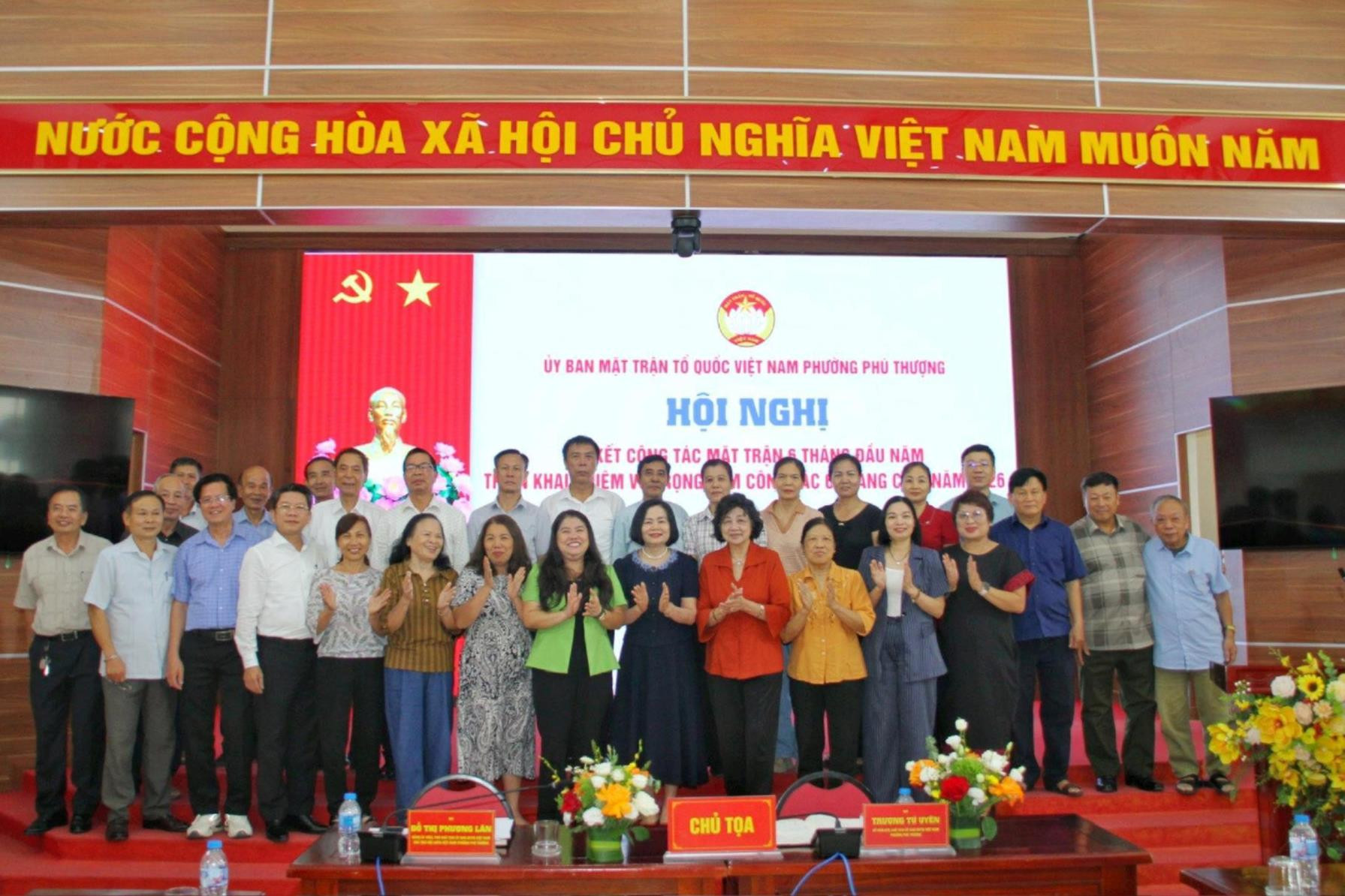 Phường Phú Thượng sơ kết công tác Mặt trận 6 tháng đầu năm