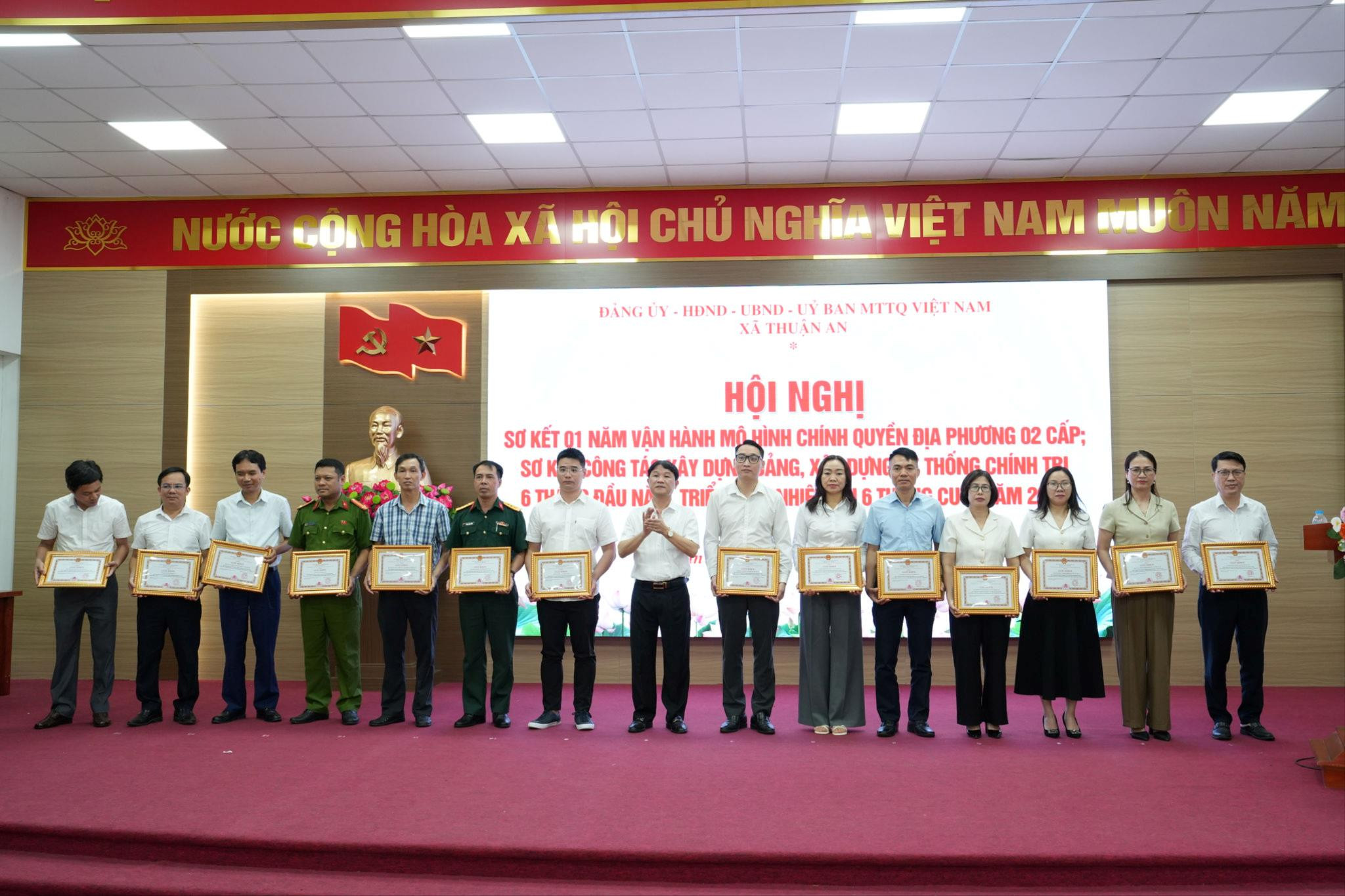 Xã Thuận An sơ kết một năm vận hành chính quyền địa phương 2 cấp