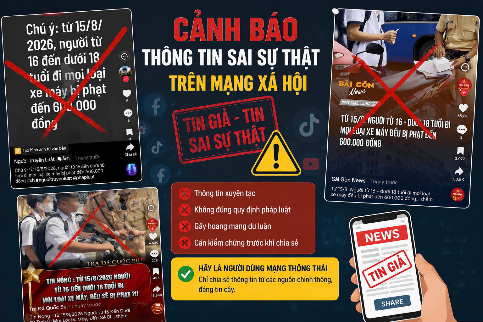 [Podcast] Tin tức ngày 5-7: Cục CSGT bác bỏ thông tin "người từ 16 đến dưới 18 tuổi đi mọi loại xe máy đều bị phạt"