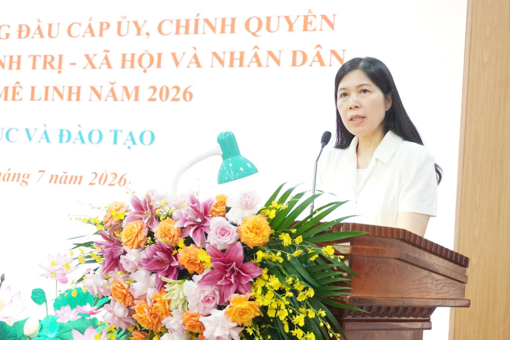 Xã Mê Linh đối thoại về giáo dục, cam kết giải quyết những vấn đề người dân quan tâm