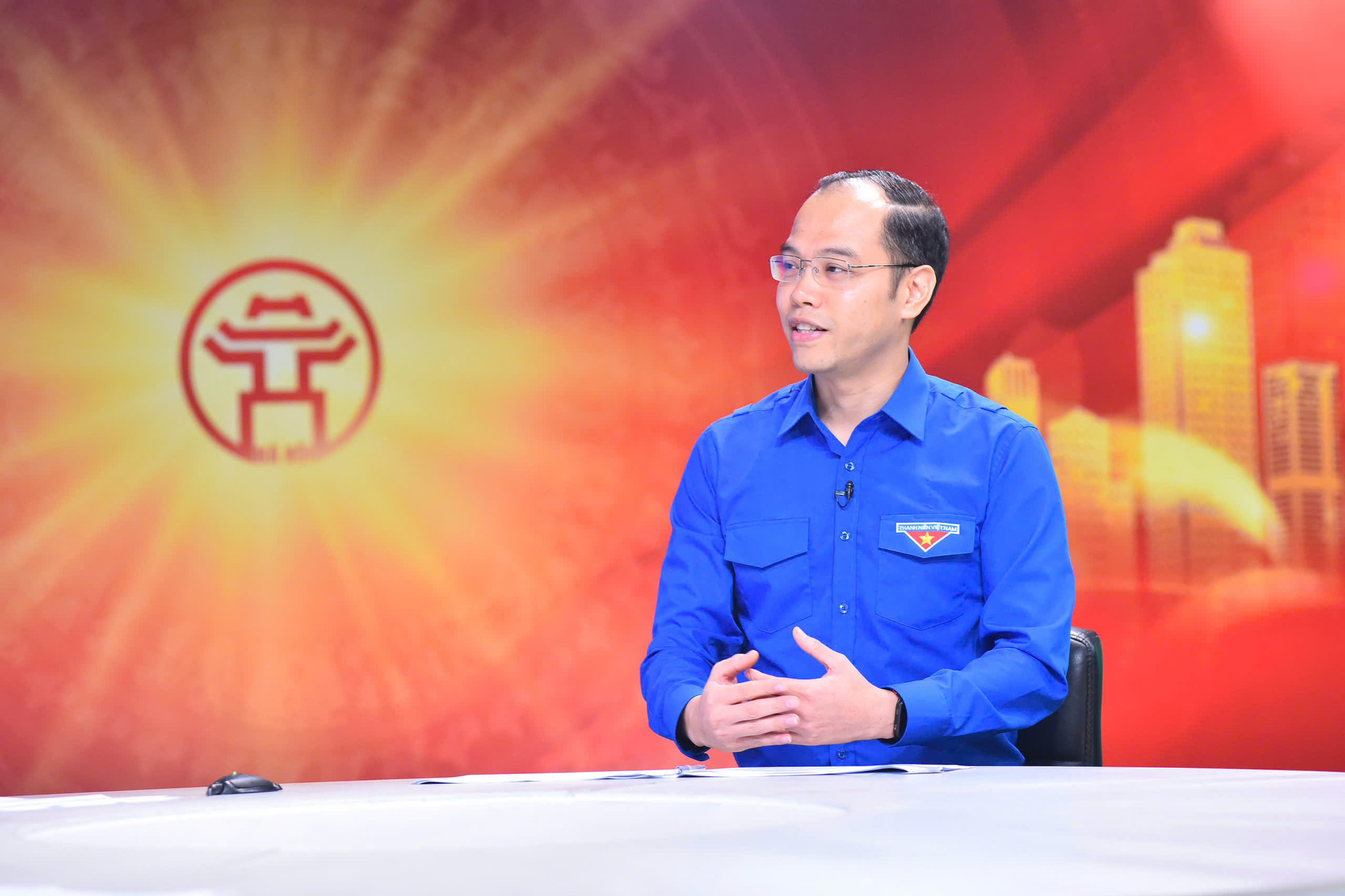 Anh Nguyễn Tiến Hưng trao đổi tại chương trình. Ảnh: Phan Anh