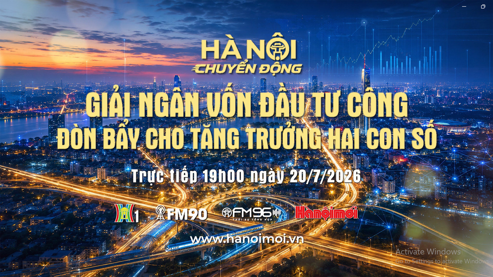 Đón xem "Hà Nội chuyển động" ngày 20-7: Giải ngân vốn đầu tư công - Đòn bẩy cho tăng trưởng hai con số