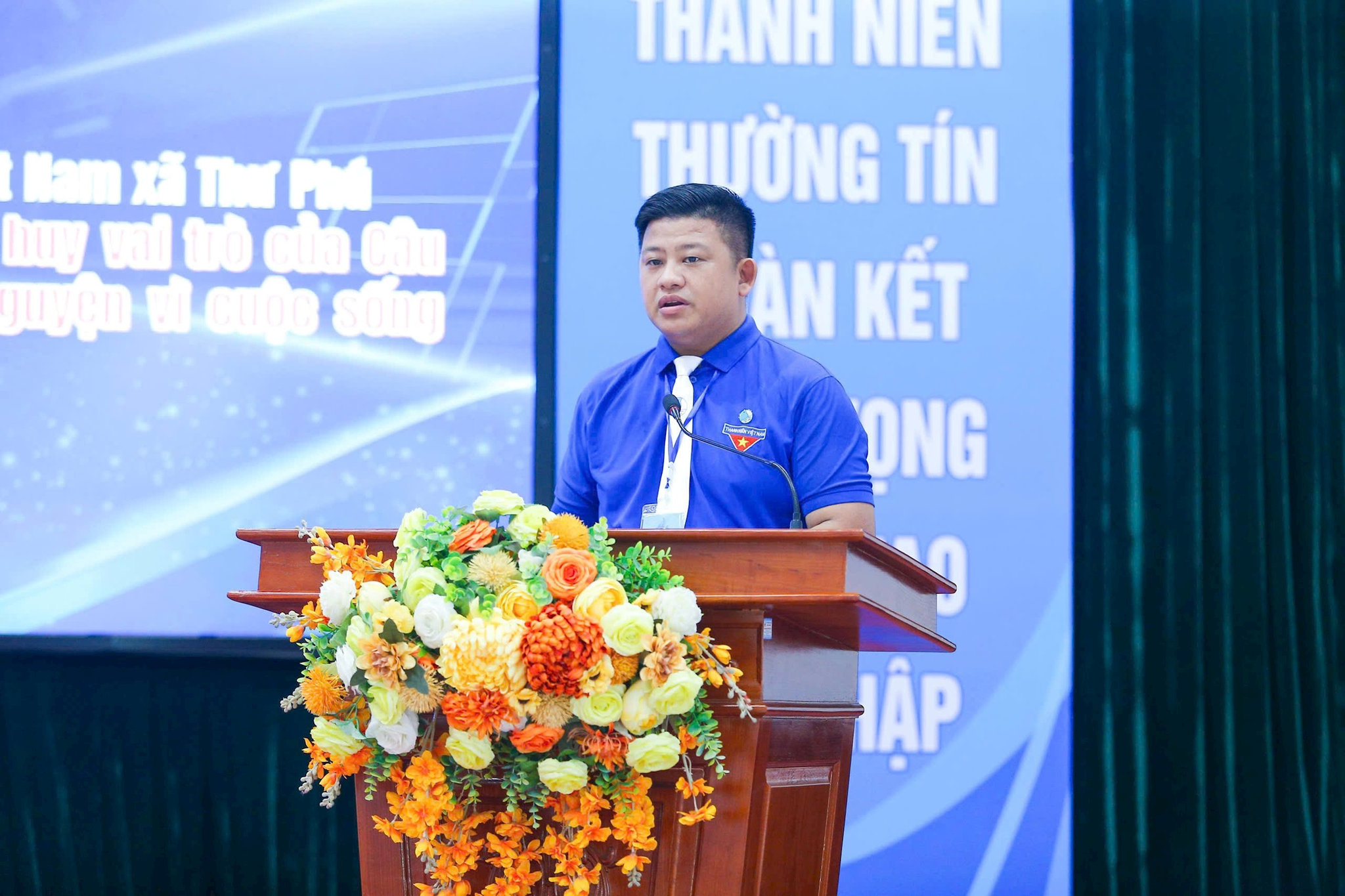 Đồng chí Văn Đình Tưởng, Phó Bí thư Đoàn thanh niên xã Chương Dương. Ảnh: PV