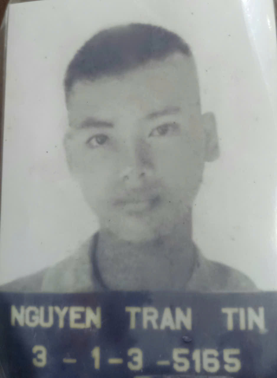 Anh Nguyễn Trần Tín - ảnh lấy từ kho lưu trữ Trại giam Chí Hòa.