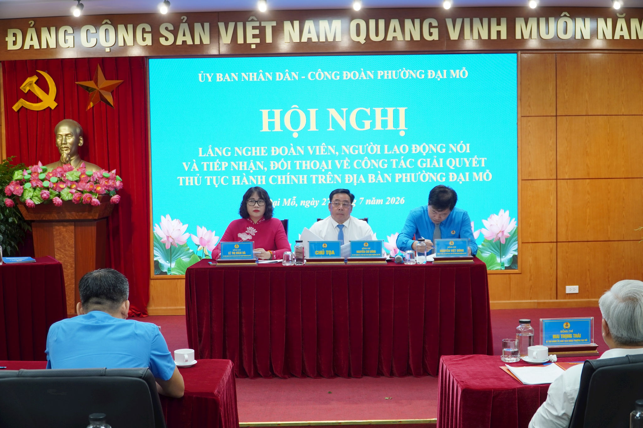 Hội nghị đối thoại “Tháng nghe đoàn viên, người lao động nói” năm 2026. Ảnh: PV