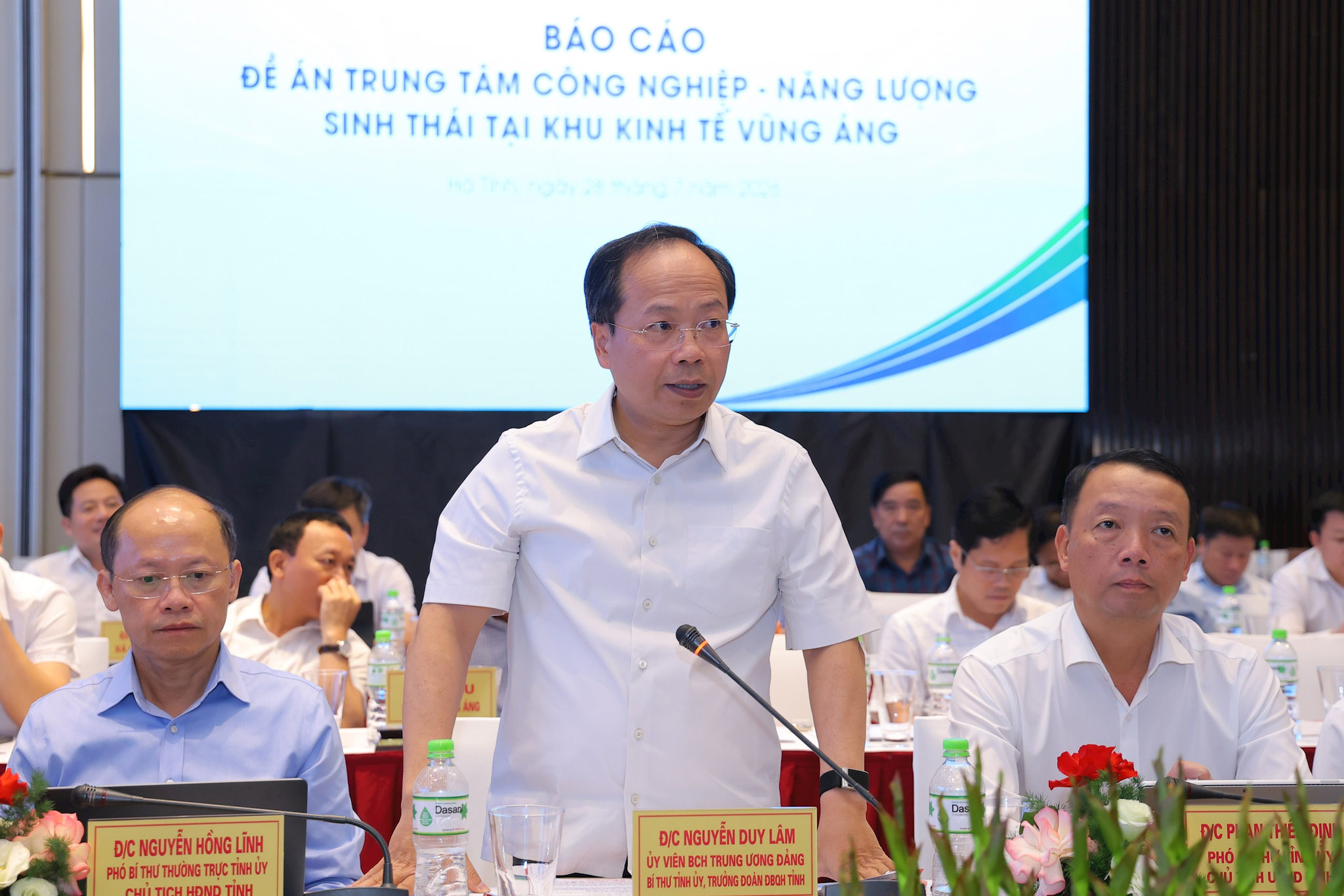 Ủy viên Trung ương Đảng, Bí thư Tỉnh ủy Hà Tĩnh Nguyễn Duy Lâm. Ảnh: PV