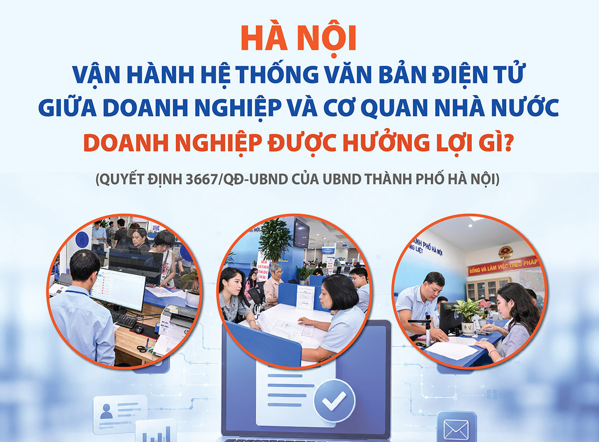 Hà Nội chính thức vận hành Hệ thống văn bản điện tử giữa doanh nghiệp và cơ quan nhà nước: Doanh nghiệp được hưởng lợi gì?