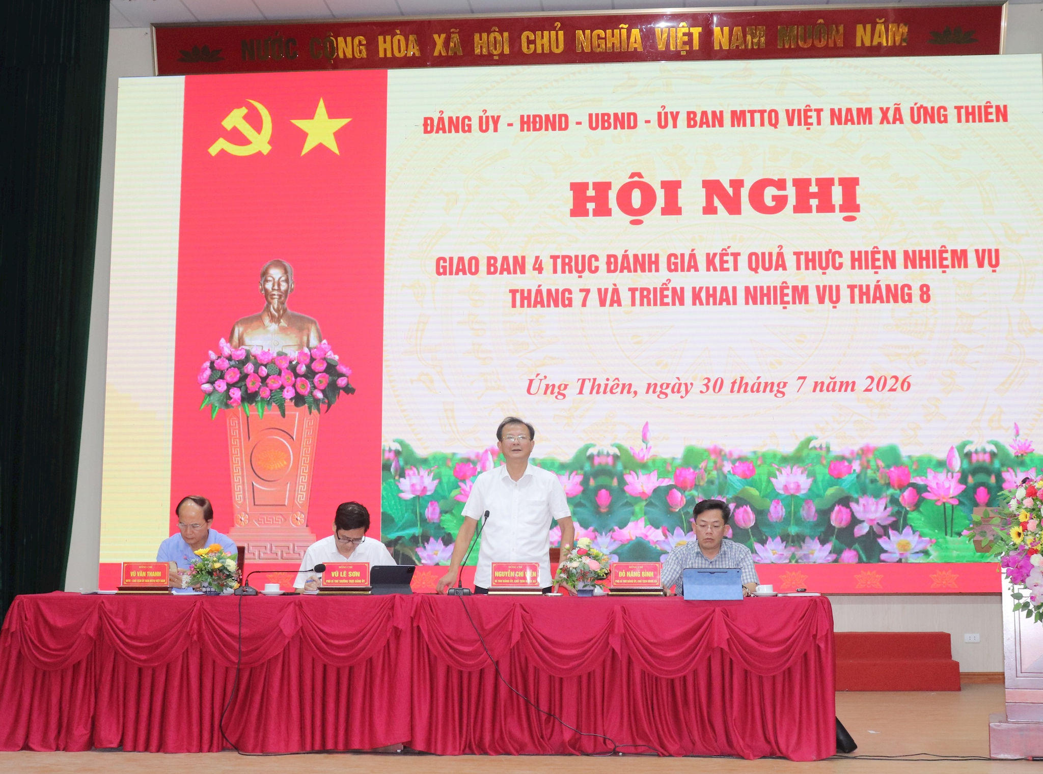 Ứng Thiên nỗ lực chuyển đổi số và giải phóng mặt bằng các dự án trọng điểm