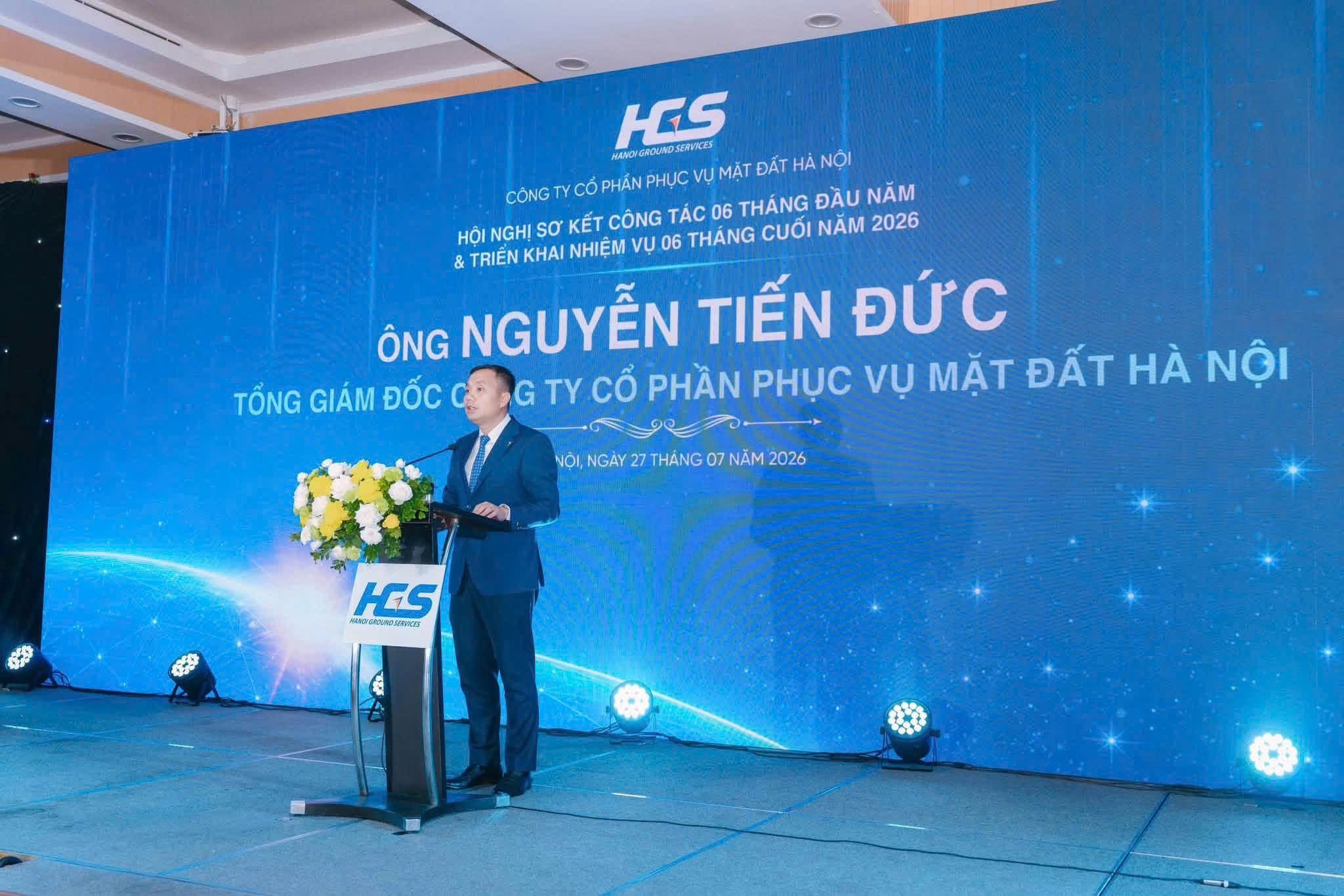 Ông Nguyễn Tiến Đức, Tổng Giám đốc Công ty HGS phát biểu tại Hội nghị. Ảnh: HGS