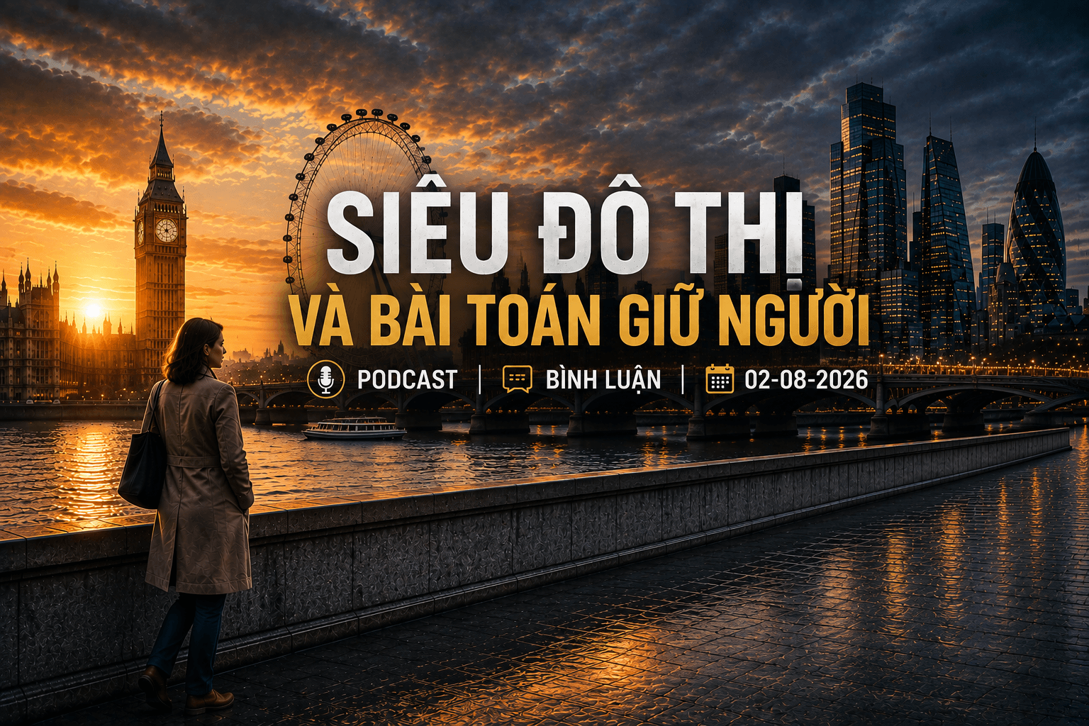 [Podcast bình luận] Siêu đô thị và bài toán giữ người