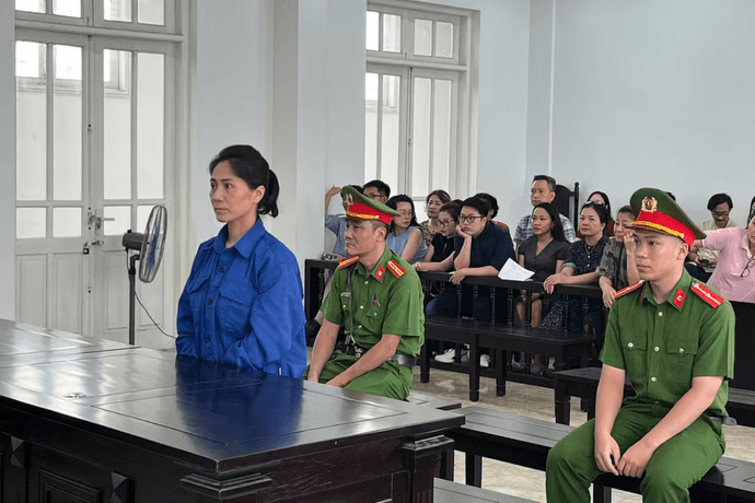 Bị cáo Nguyễn Thị Thu Hà tại tòa. Ảnh: Hoàng Huy