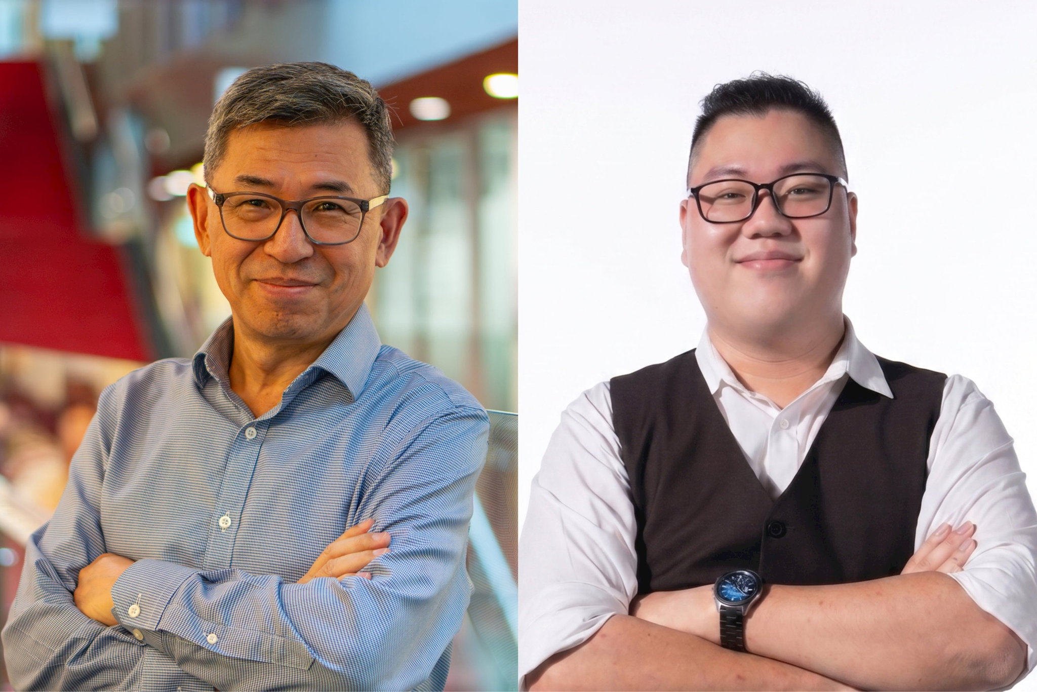 Tiến sĩ James Kang (trái) và chuyên gia Al Trần Quý Hưng. Ảnh: RMIT